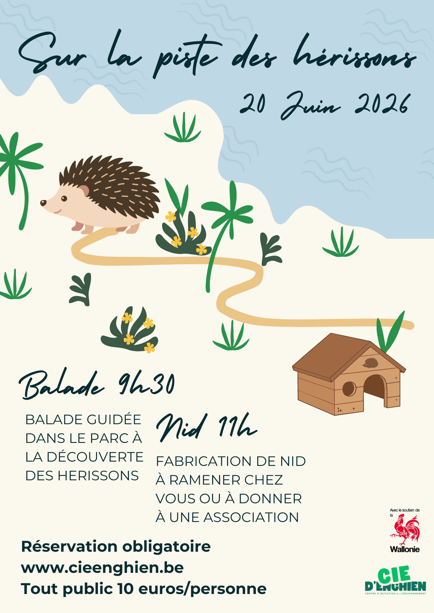 Affiche hérissons